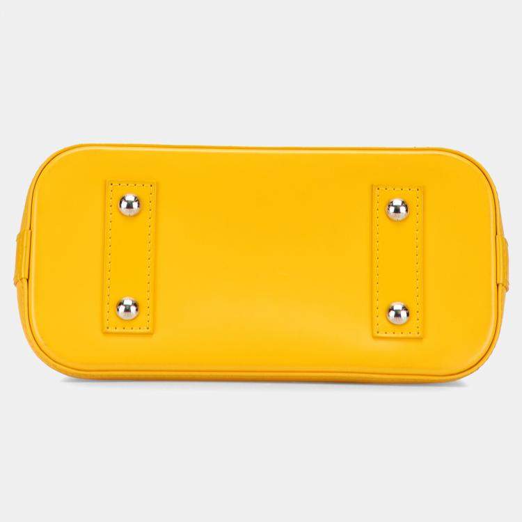 Pre Owned Louis Vuitton Yellow Epi Alma BB
