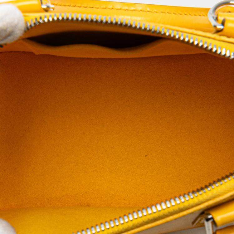 Pre Owned Louis Vuitton Yellow Epi Alma BB