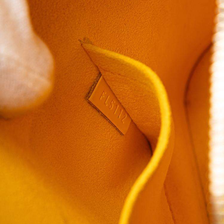 Pre Owned Louis Vuitton Yellow Epi Alma BB