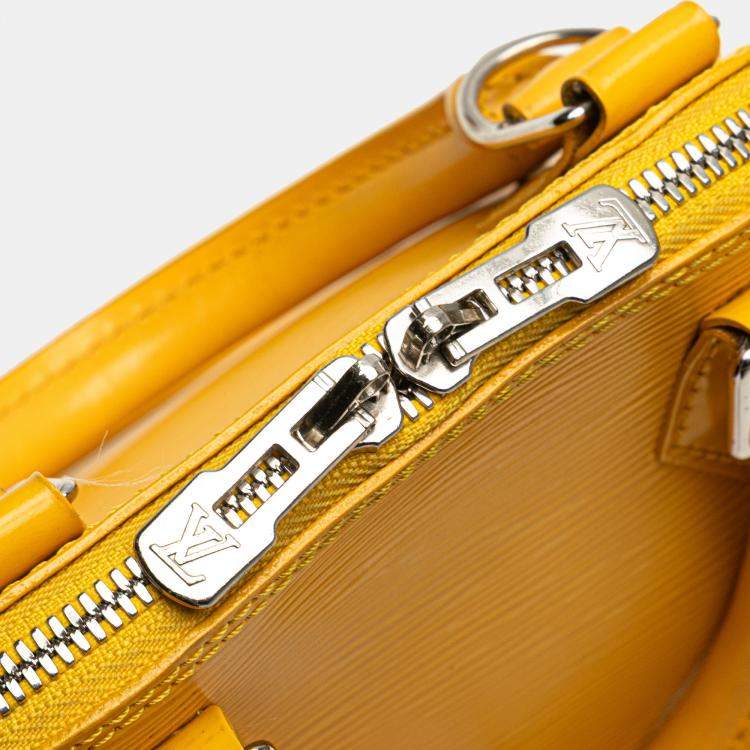 Pre Owned Louis Vuitton Yellow Epi Alma BB