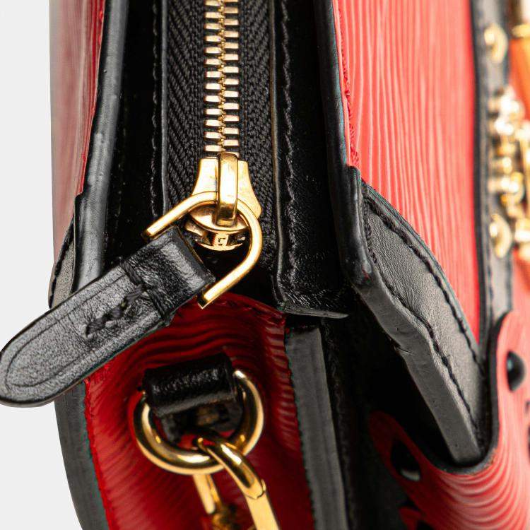 Pre Owned Louis Vuitton Red Epi Trunk Clutch
