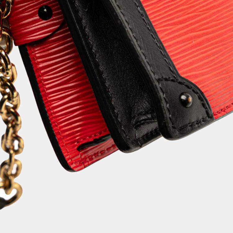 Pre Owned Louis Vuitton Red Epi Trunk Clutch