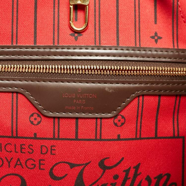 Pre Owned Louis Vuitton Damier Ebene Canvas Neverfull GM Bag