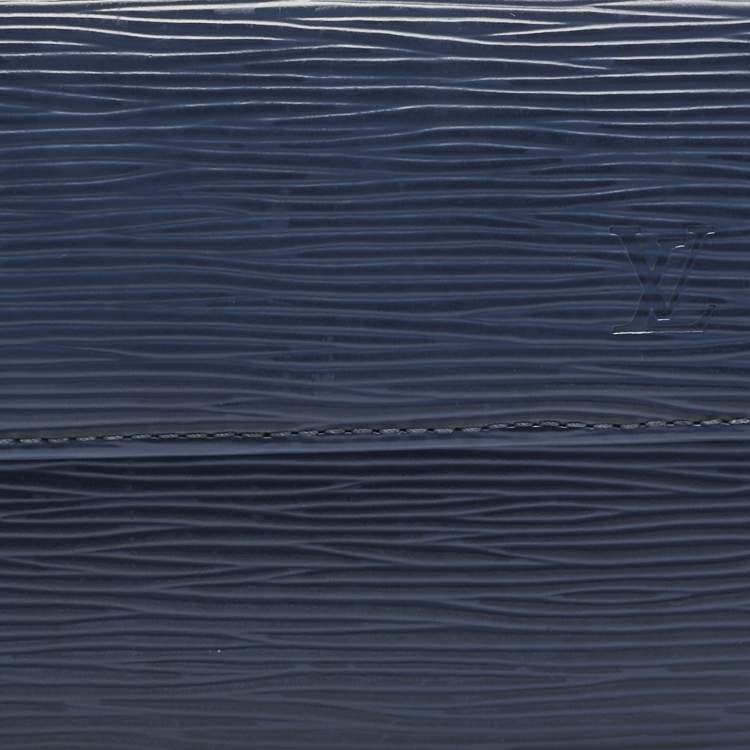 Pre Owned Louis Vuitton Myrtille Blue Epi Leather Sarah Wallet