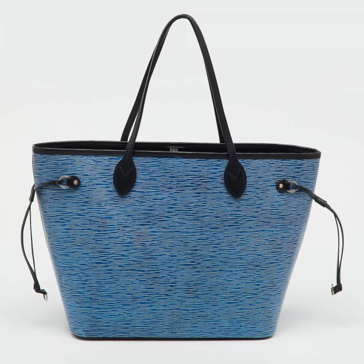 Pre Owned حقيبة لوي فيتون نيفرفول جلد إيبي دينم فاتح MM