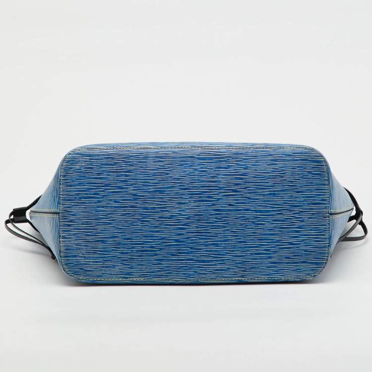 Pre Owned حقيبة لوي فيتون نيفرفول جلد إيبي دينم فاتح MM