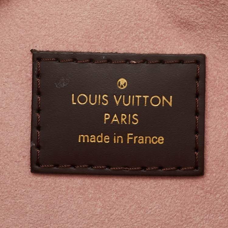 Pre Owned Louis Vuitton Damier Ebene Canvas and Leather Normandy Bag