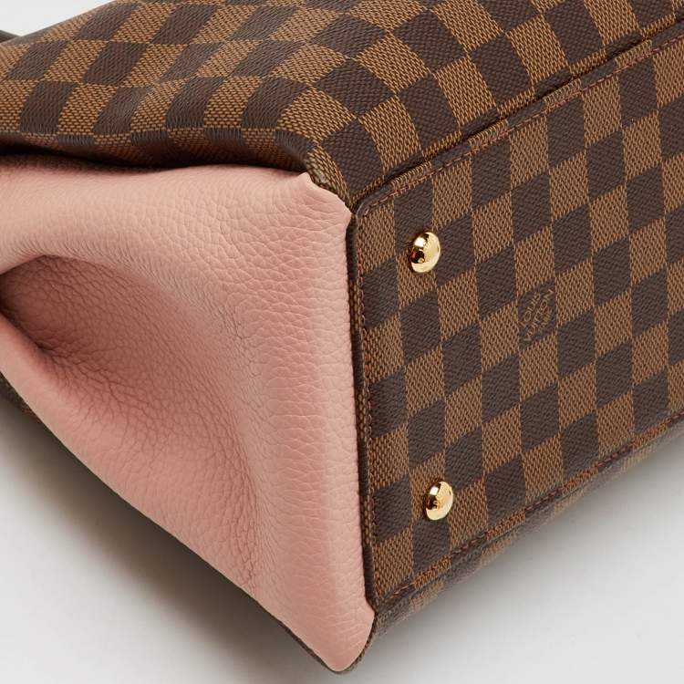 Pre Owned Louis Vuitton Damier Ebene Canvas and Leather Normandy Bag