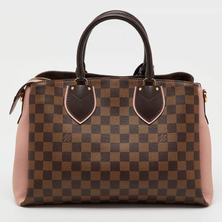 Pre Owned Louis Vuitton Damier Ebene Canvas and Leather Normandy Bag