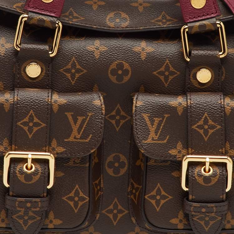 Pre Owned Louis Vuitton Aurore Monogram Canvas Manhattan NM Bag