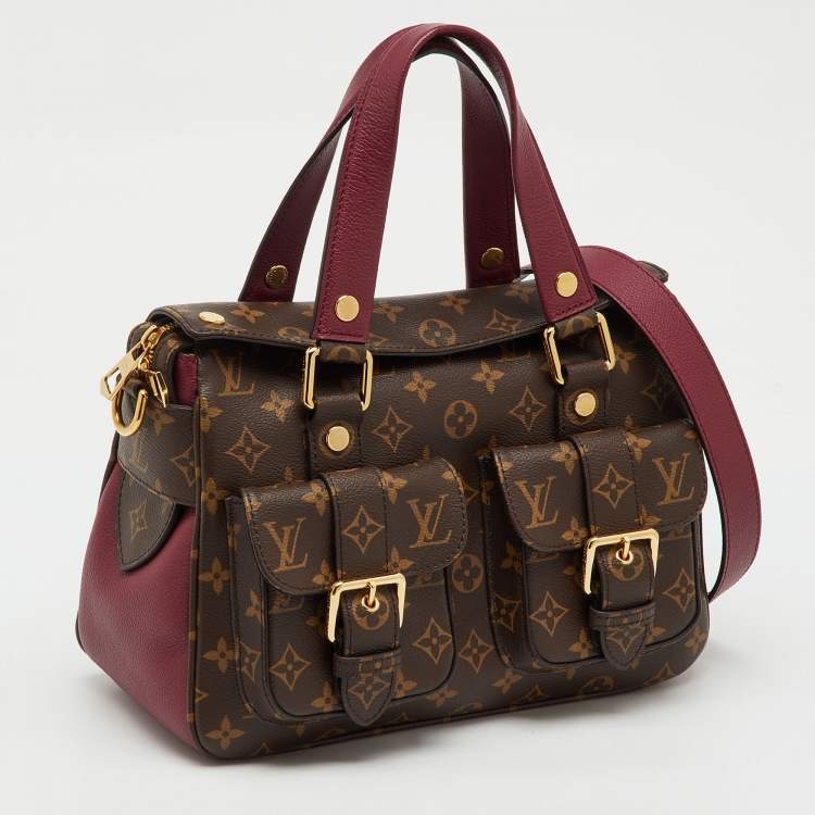 Pre Owned Louis Vuitton Aurore Monogram Canvas Manhattan NM Bag
