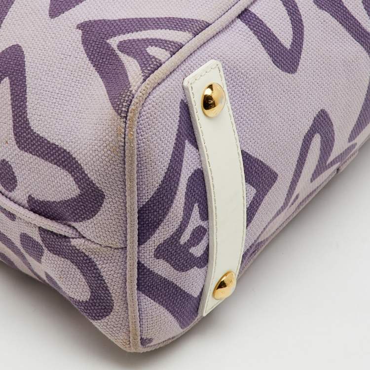 Pre Owned Louis Vuitton Limited Edition Lilac Tahitienne Cabas PM Bag