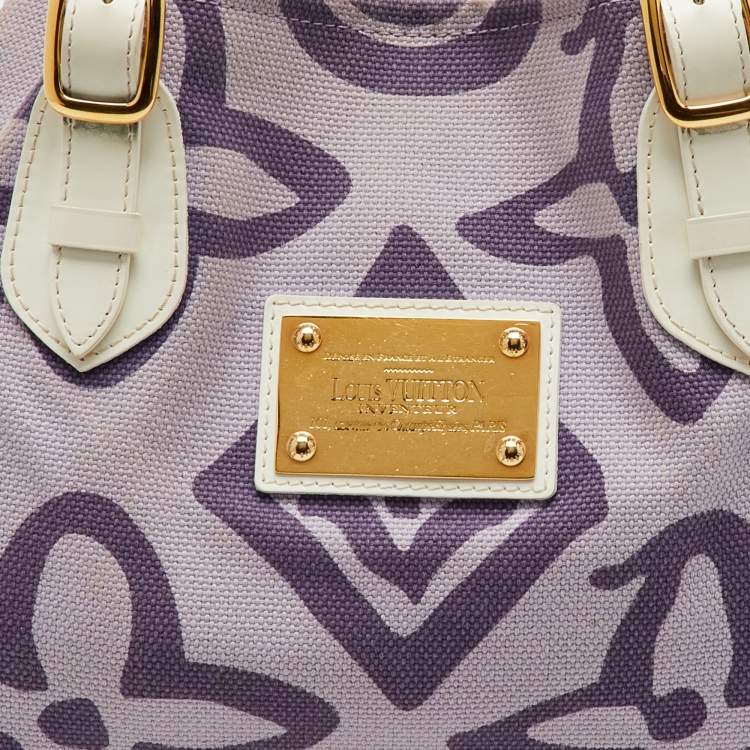 Pre Owned Louis Vuitton Limited Edition Lilac Tahitienne Cabas PM Bag