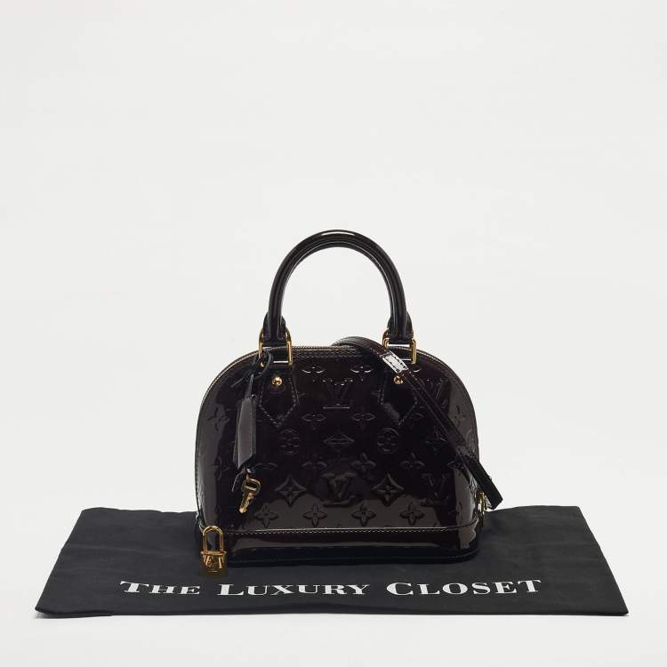 مملوكة مسبقًا Louis Vuitton Amarante Monogram Vernis Alma BB Bag