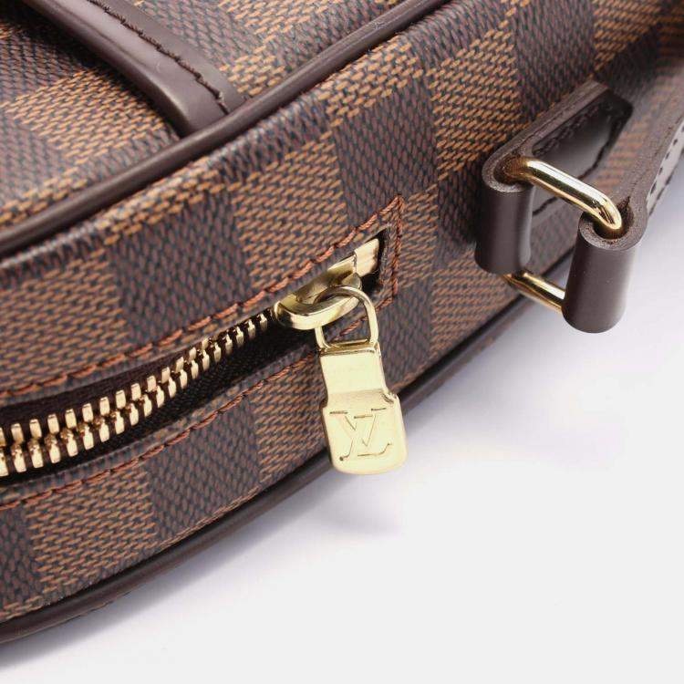 Pre Owned Louis Vuitton Ipanema Brown Damier Ebene Canvas Shoulder Bag