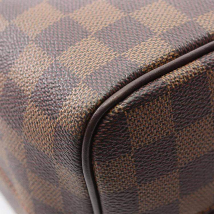 Pre Owned Louis Vuitton Neverfull MM Brown Damier Ebene Canvas Tote Bag