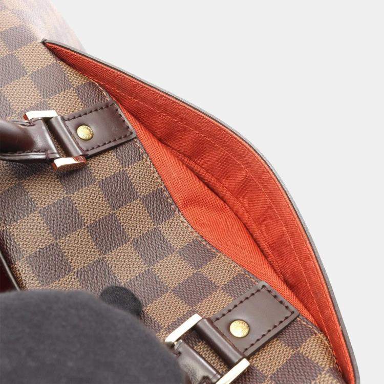 Pre Owned Louis Vuitton Neverfull MM Brown Damier Ebene Canvas Tote Bag