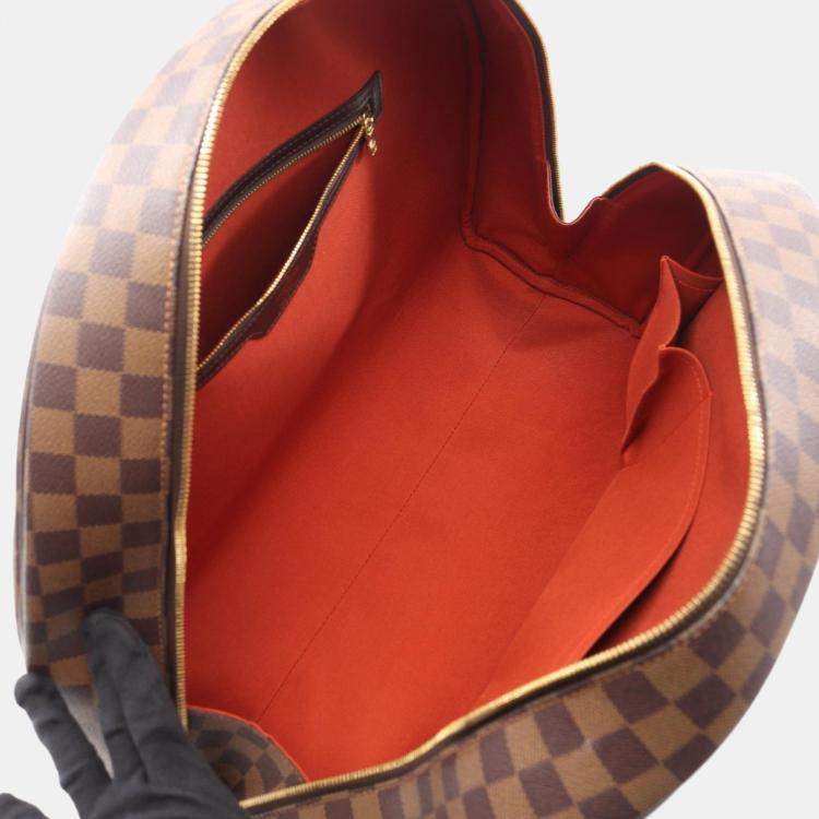 Pre Owned Louis Vuitton Neverfull MM Brown Damier Ebene Canvas Tote Bag