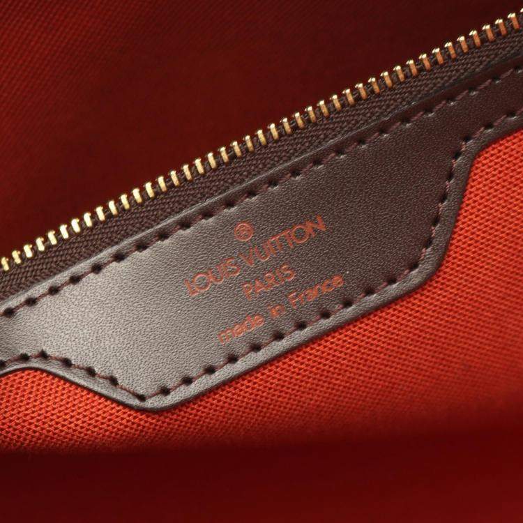 Pre Owned Louis Vuitton Neverfull MM Brown Damier Ebene Canvas Tote Bag