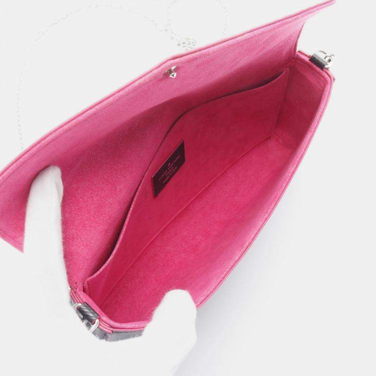 Pre Owned Louis Vuitton Félicie Black Epi Leather Wallet on Chain