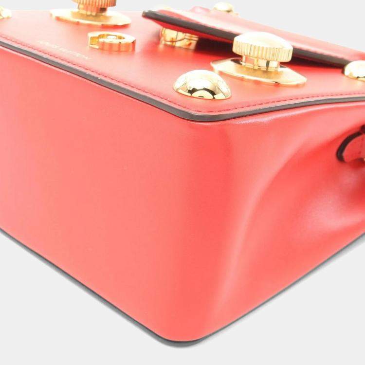 Pre Owned Louis Vuitton OnTheGo East West Red Monogram Empreinte Leather Tote Bag