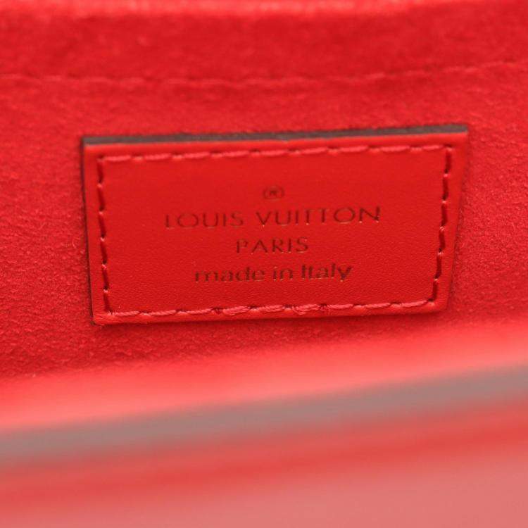 Pre Owned Louis Vuitton OnTheGo East West Red Monogram Empreinte Leather Tote Bag