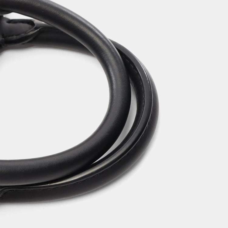 Pre Owned Louis Vuitton Lockme PM Black Calfskin Leather Shoulder Bag