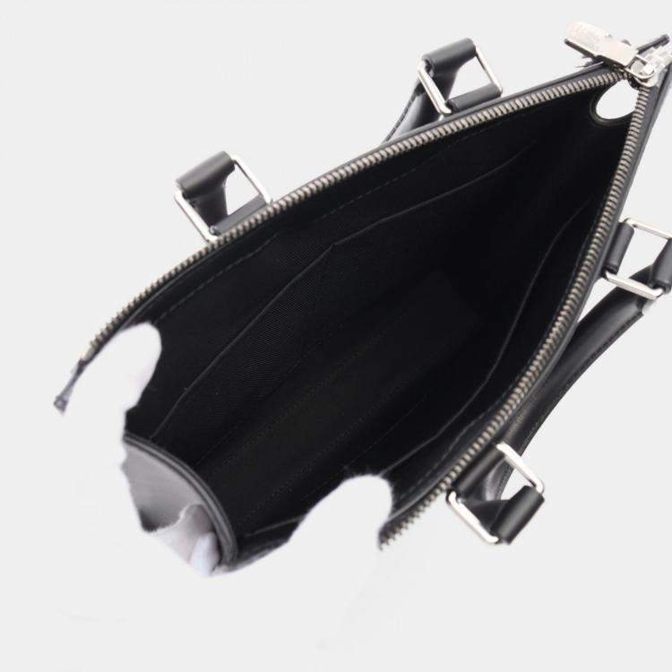 Pre Owned Louis Vuitton Lockme PM Black Calfskin Leather Shoulder Bag