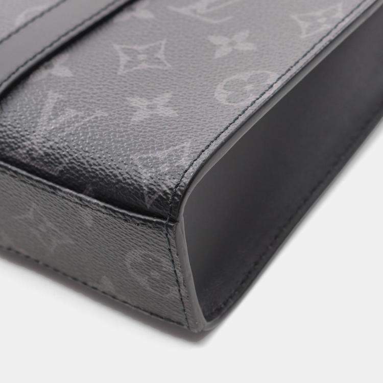 Pre Owned Louis Vuitton Lockme PM Black Calfskin Leather Shoulder Bag