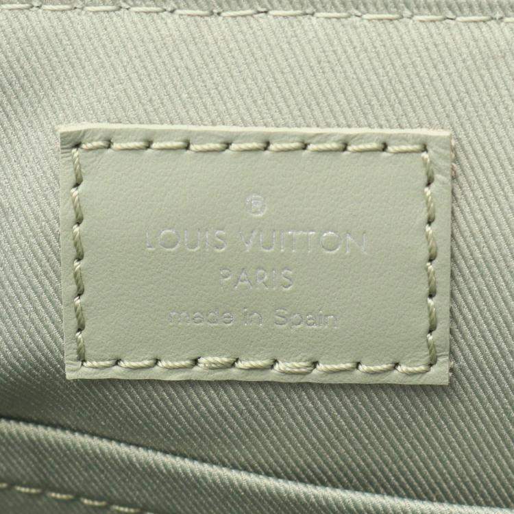 Pre Owned Louis Vuitton Coussin PM Green Lambskin Leather Shoulder Bag