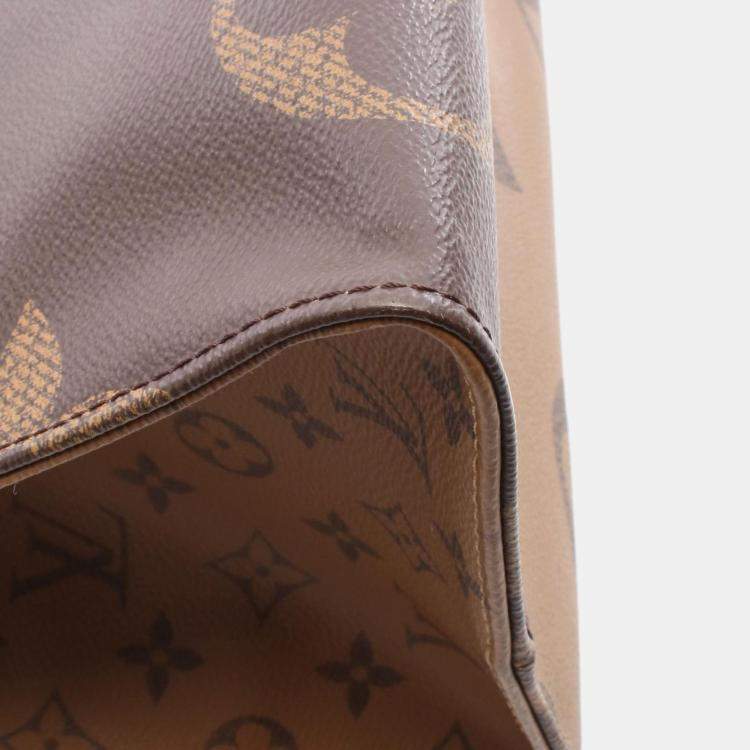 Pre Owned Louis Vuitton OnTheGo GM Brown Monogram Giant Canvas Tote Bag