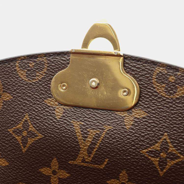Pre Owned Louis Vuitton Pochette Metis Brown Monogram Empreinte Leather Shoulder Bag