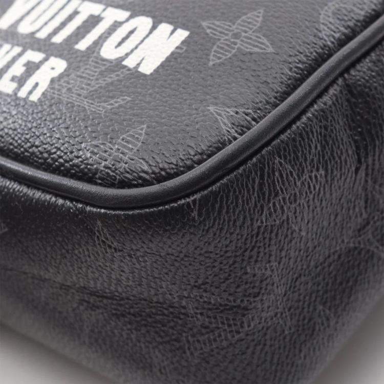 Pre Owned Louis Vuitton Apollo Black Monogram Eclipse Canvas Backpack