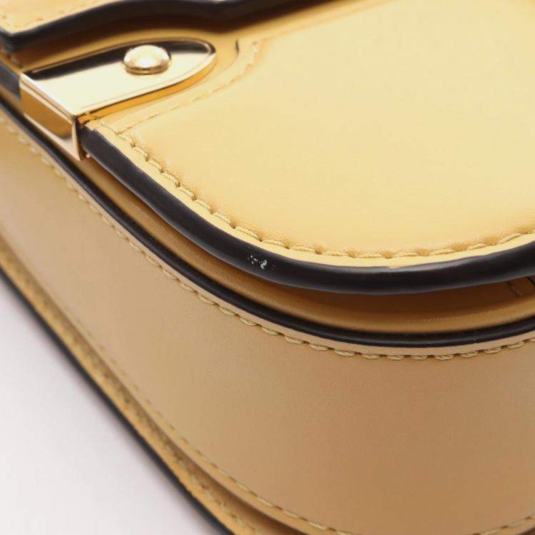 Pre Owned Louis Vuitton OnTheGo East West Yellow Leather Shoulder Bag