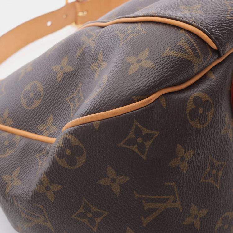 Pre Owned Louis Vuitton Galliera PM Brown Monogram Canvas Shoulder Bag