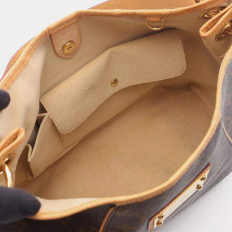 Pre Owned Louis Vuitton Galliera PM Brown Monogram Canvas Shoulder Bag