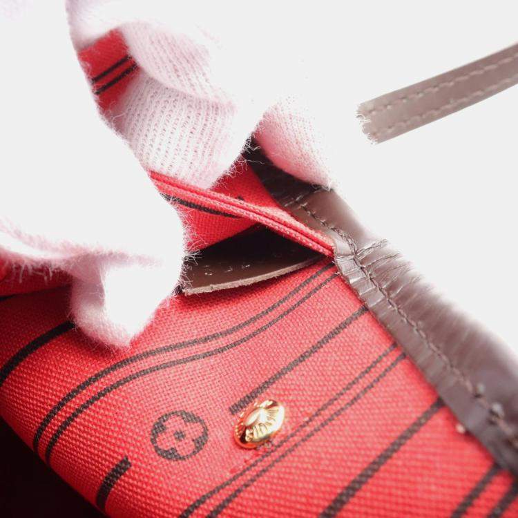 Pre Owned Louis Vuitton Neverfull MM Brown Damier Ebene Canvas Tote Bag