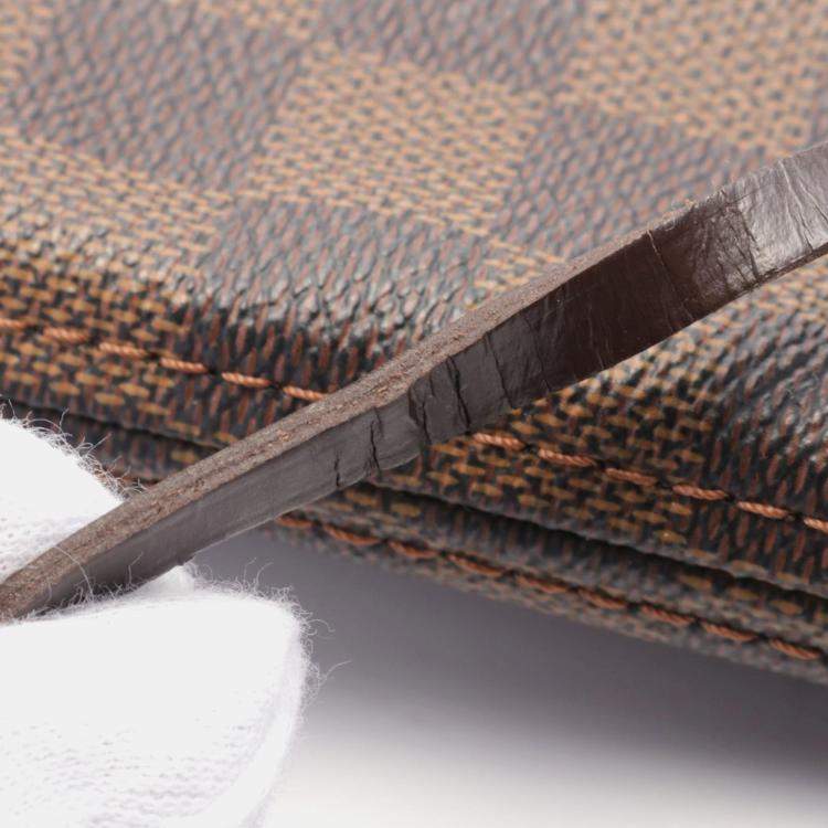 Pre Owned Louis Vuitton Neverfull MM Brown Damier Ebene Canvas Tote Bag