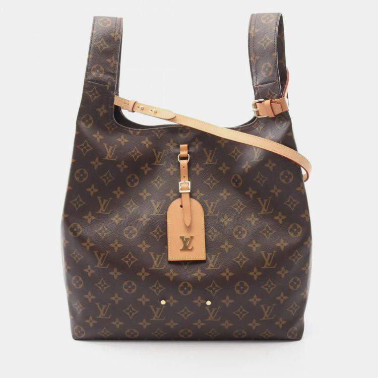 Pre Owned Louis Vuitton Atlantis GM Brown Monogram Canvas Shoulder Bag