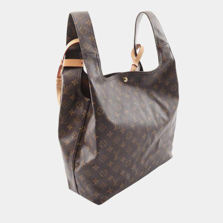 Pre Owned Louis Vuitton Atlantis GM Brown Monogram Canvas Shoulder Bag