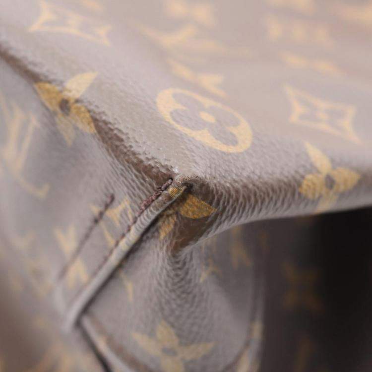 Pre Owned Louis Vuitton Atlantis GM Brown Monogram Canvas Shoulder Bag