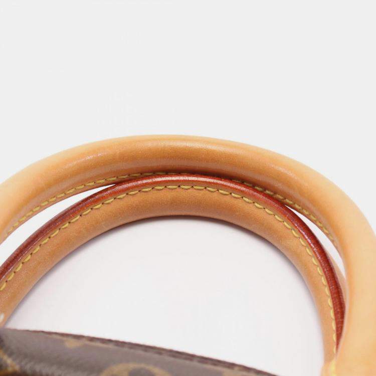 Pre Owned Louis Vuitton Deauville Brown Monogram Canvas Top Handle Bag