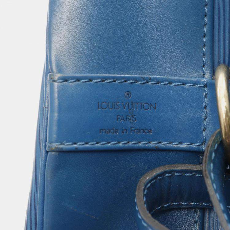 Pre Owned Louis Vuitton Blue Epi Leather Shoulder Bag
