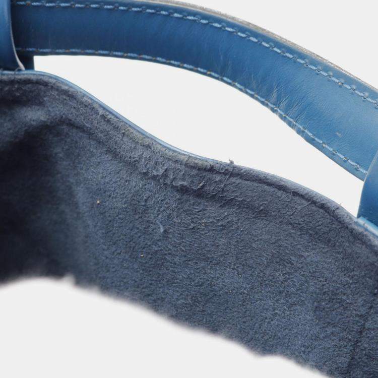 Pre Owned Louis Vuitton Blue Epi Leather Shoulder Bag
