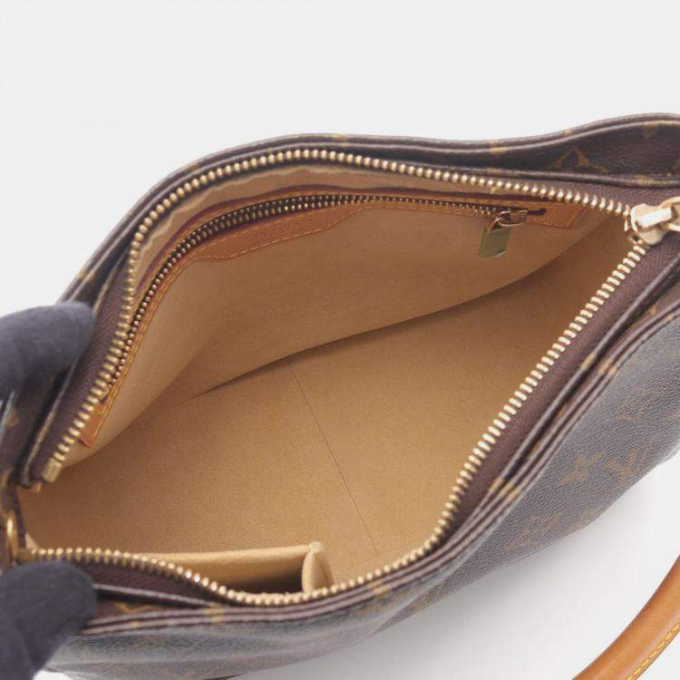 Pre Owned Louis Vuitton Looping MM Brown Monogram Canvas Shoulder Bag