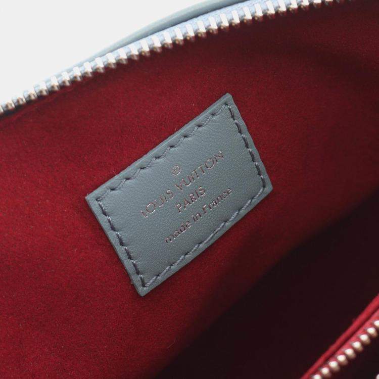 Pre Owned Louis Vuitton Coussin PM Blue Empreinte Leather Monogram Shoulder Bag