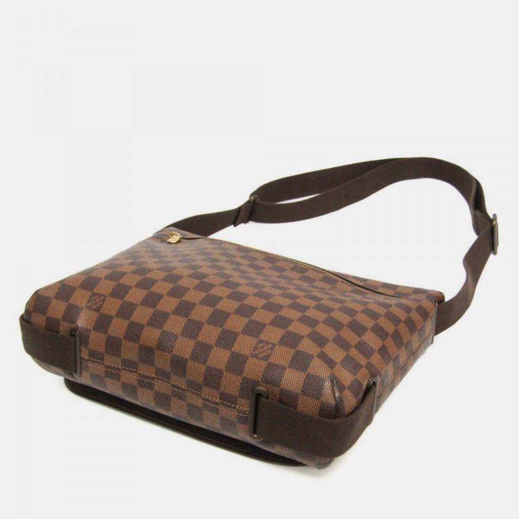 Pre Owned Louis Vuitton Brown Damier Brooklyn MM Shoulder Bag 