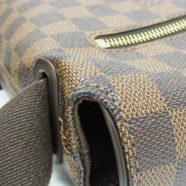 Pre Owned Louis Vuitton Brown Damier Brooklyn MM Shoulder Bag 