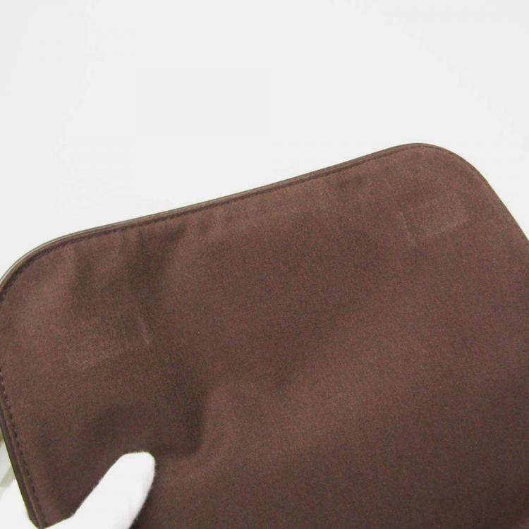 Pre Owned Louis Vuitton Brown Damier Brooklyn MM Shoulder Bag 