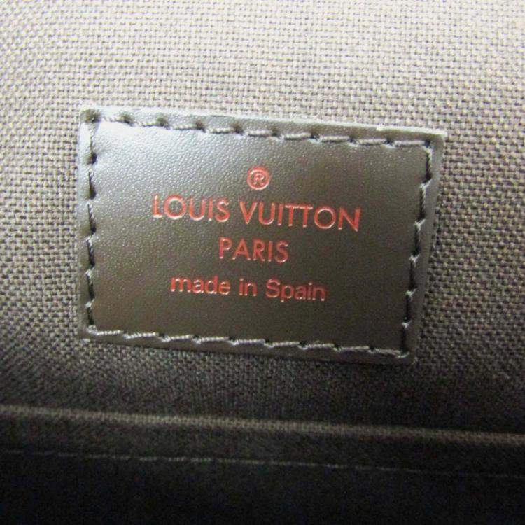 Pre Owned Louis Vuitton Brown Damier Brooklyn MM Shoulder Bag 